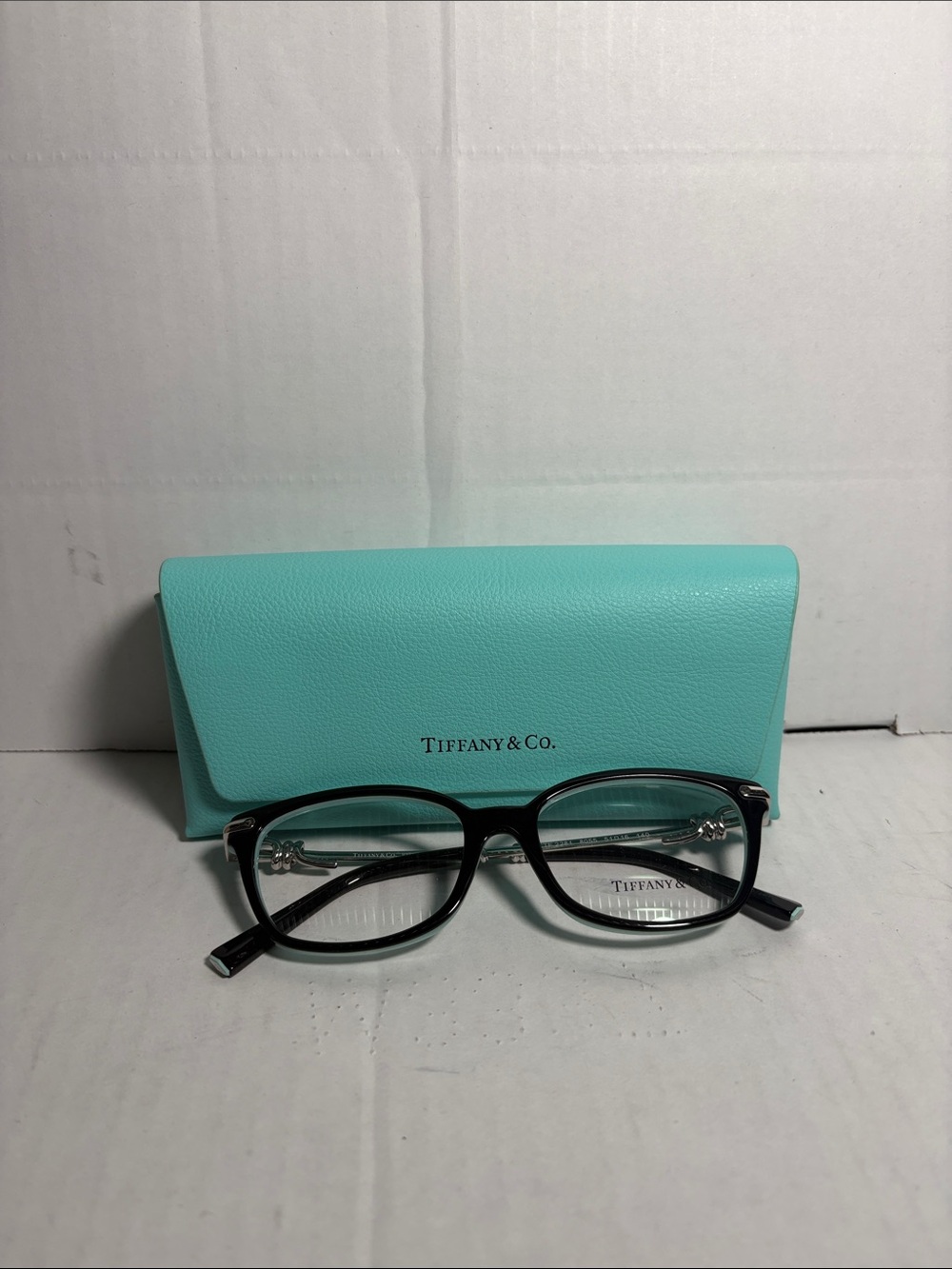 Tiffany & Co. Black Optical Glasses with Tiffany Blue Case